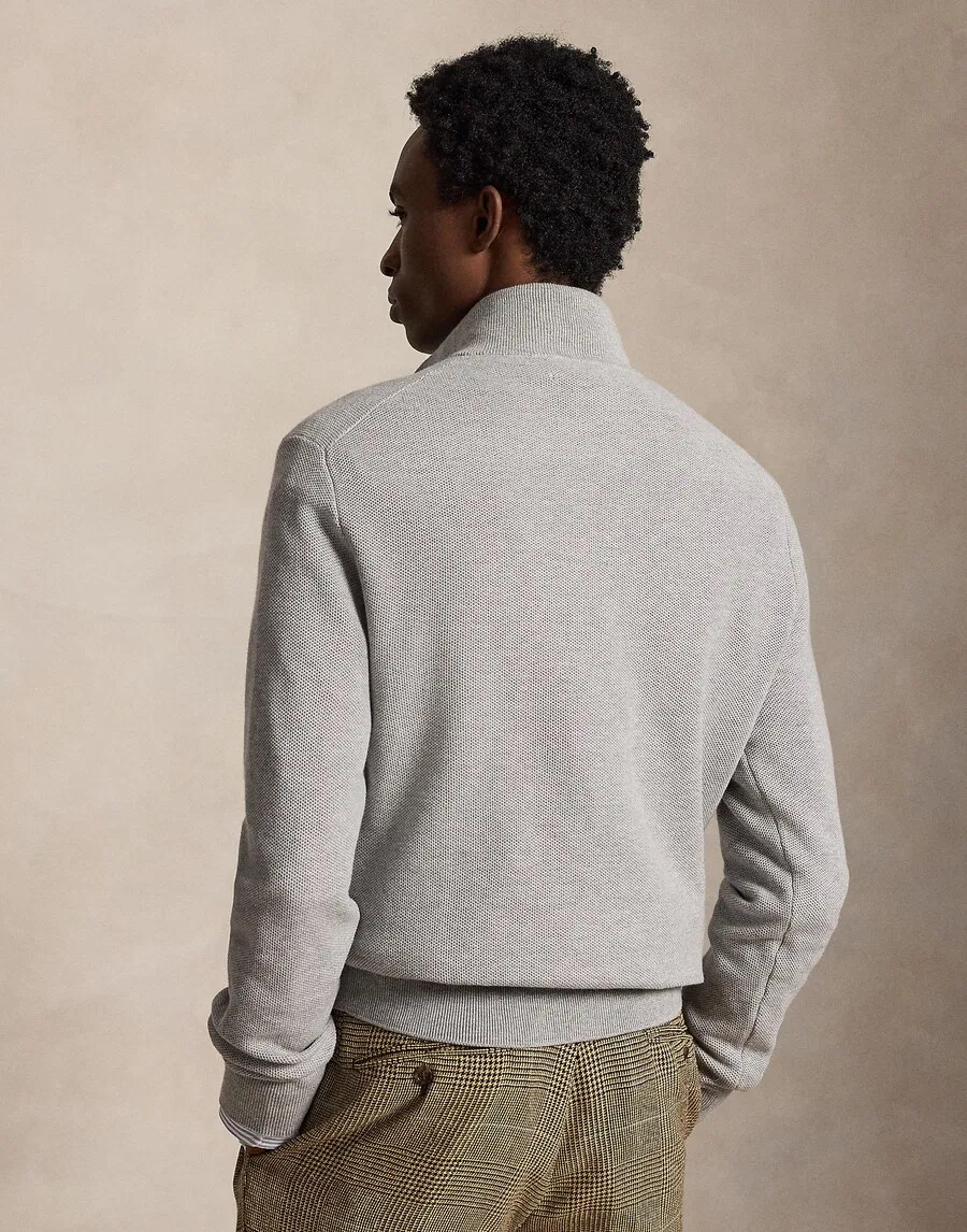 Свитер Polo Ralph Lauren светло-серого цвета — фото 3