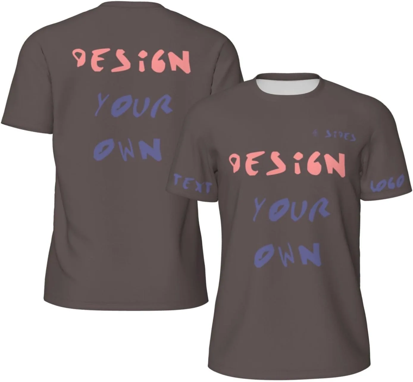 

Футболка Custom с принтом на 4 сторонах