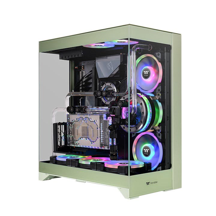 

Корпус Thermaltake CTE E550 TG, Mid Tower, зеленый