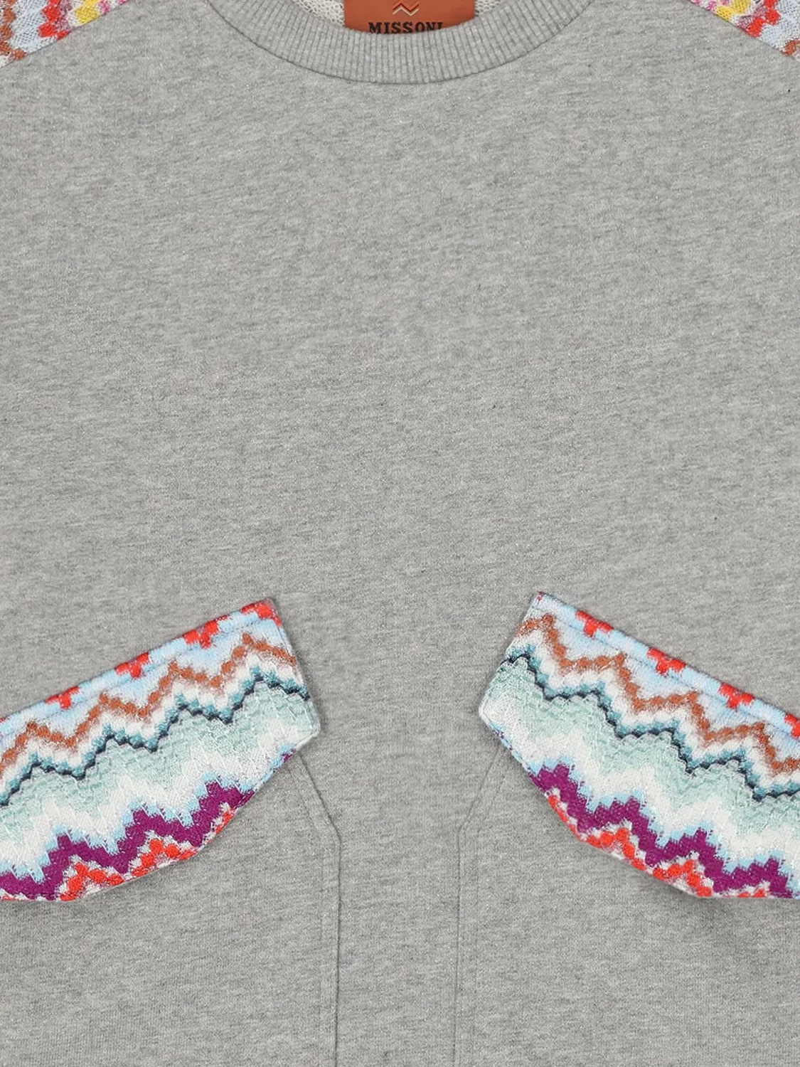 Missoni Свитшот с узором зигзаг серый — фото 3