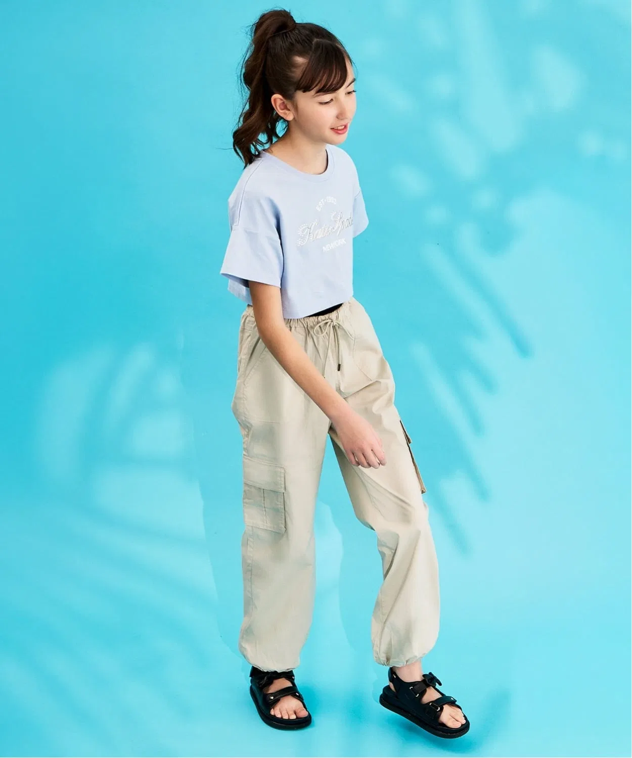 Детский комплект из футболки и топа без рукавов с принтом kate spade new york kids, Emerald — фото 4