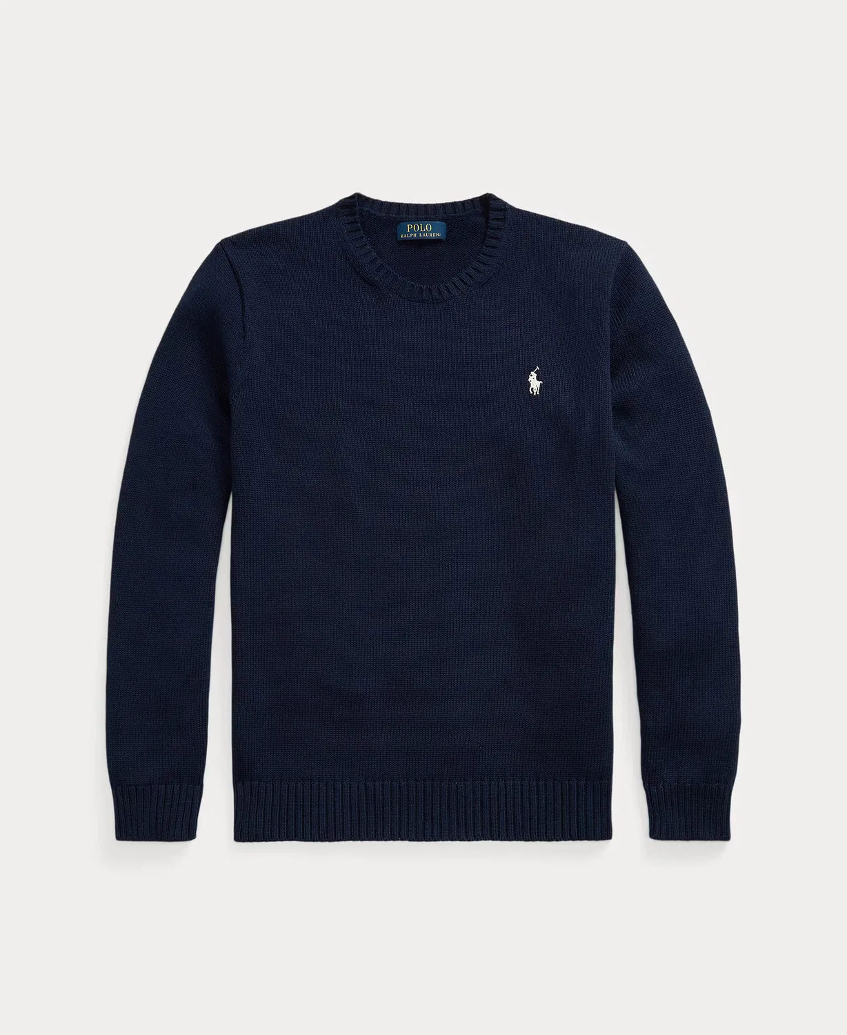 Мужский джемпер из хлопка, Polo Ralph Lauren, темно-синий — фото 4