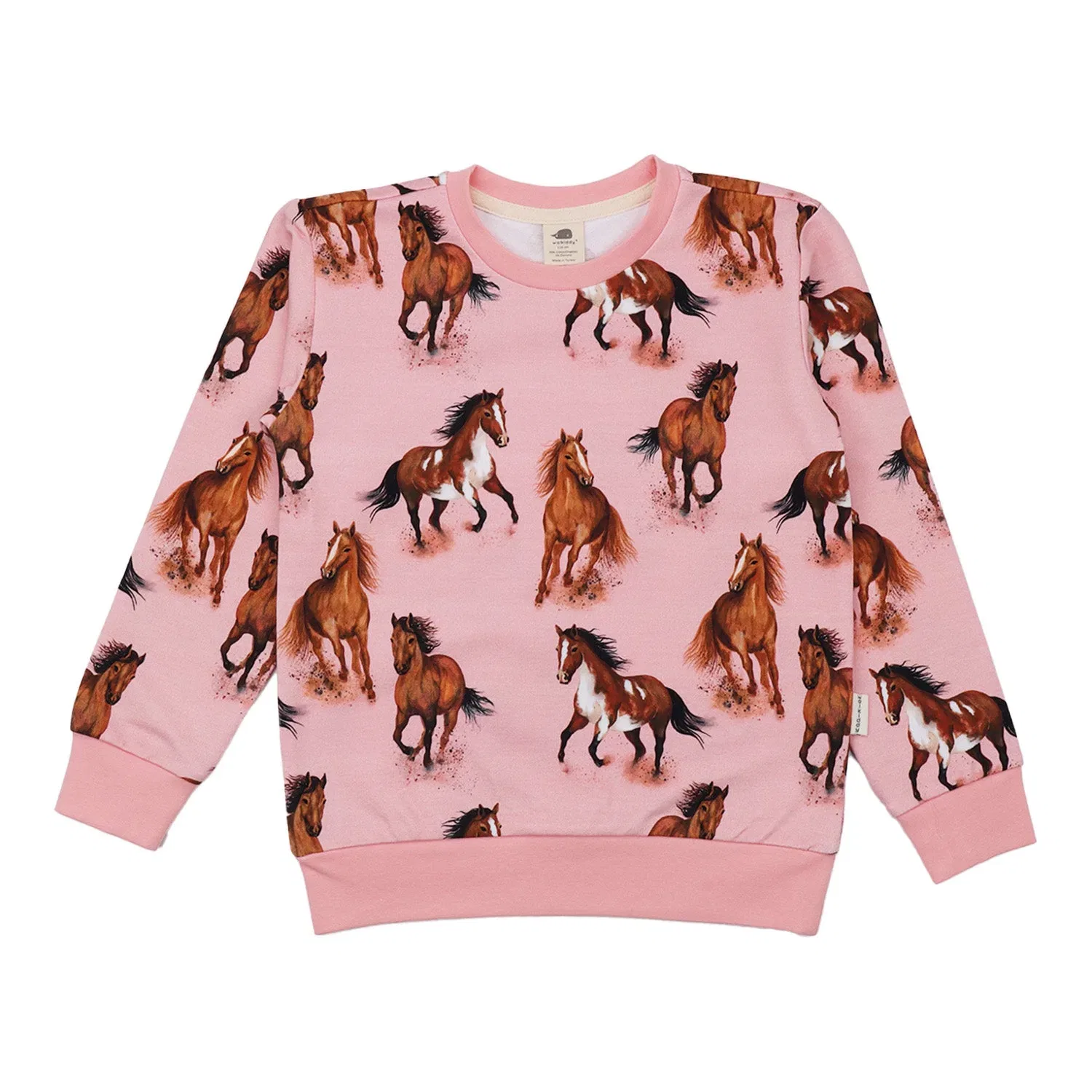 Свитшот с принтом Graceful Horses Walkiddy