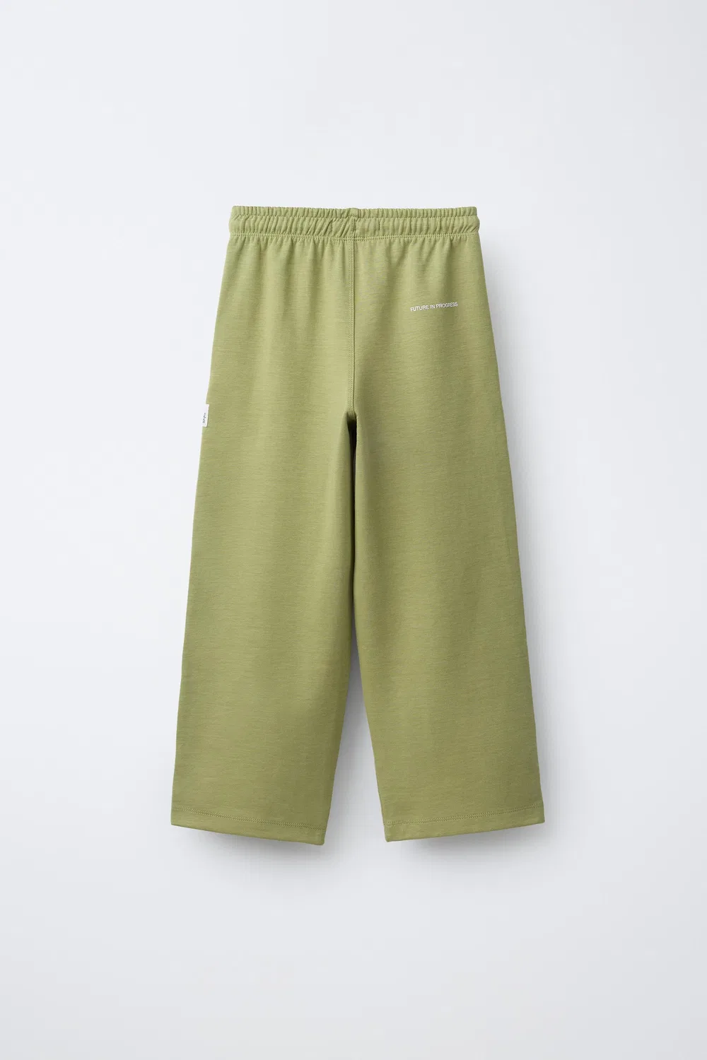 Прямые брюки из плюша с переплетением нитей ZARA, Washed Green — фото 2