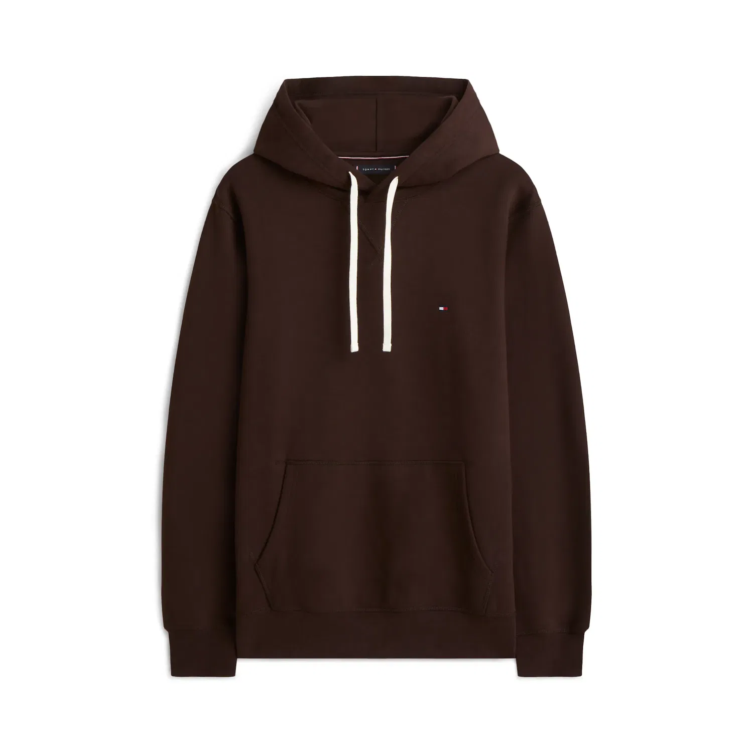 Мужской худи с капюшоном и кенгуру-карманом Tommy Hilfiger, Chocolate — фото 4