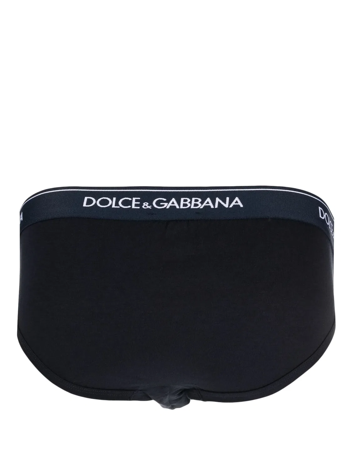 Трусы-слип с логотипом Dolce & Gabbana (упаковка из двух), темно-синий — фото 2