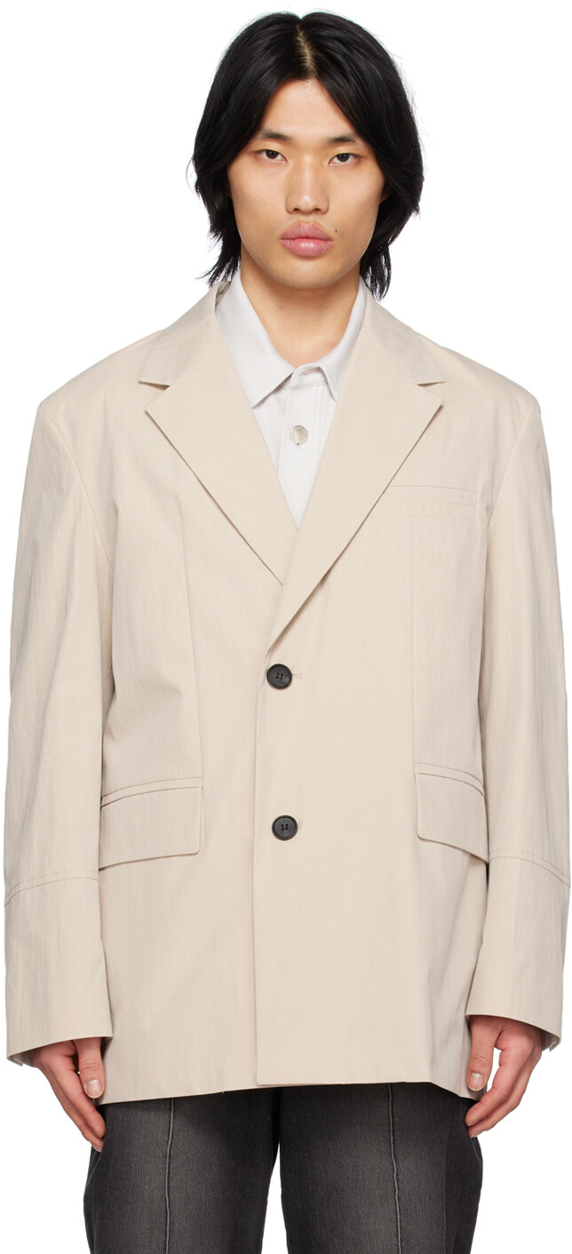 

Бежевый свободный пиджак Solid Homme