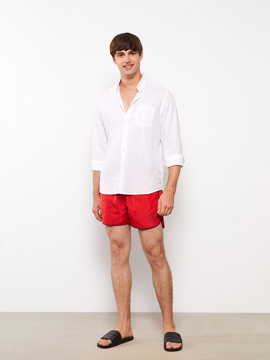 

Мужские короткие морские шорты с принтом LCW SWIMWEAR
