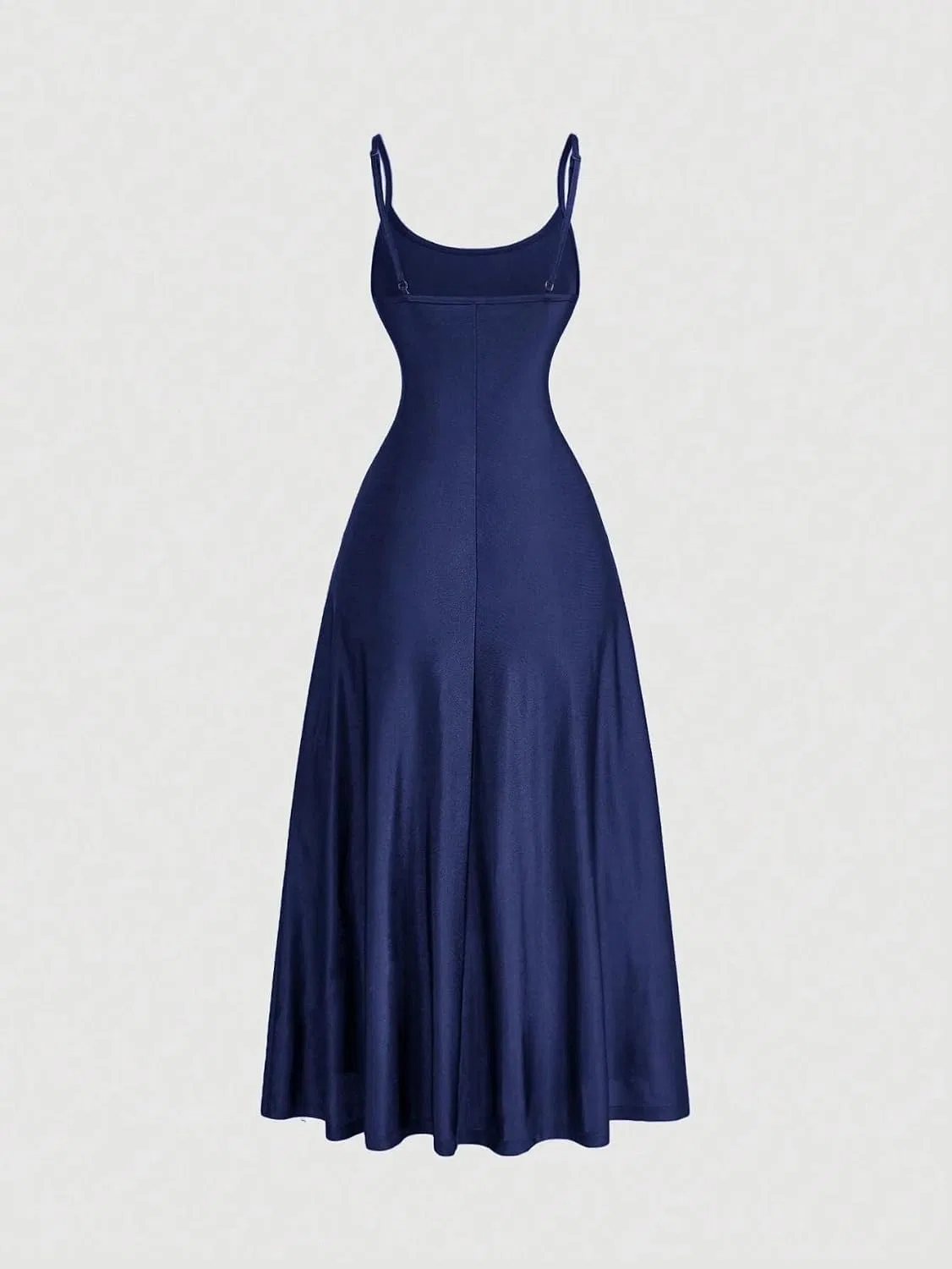 Женское платье миди с запахом на пуговицах, Royal Blue — фото 3