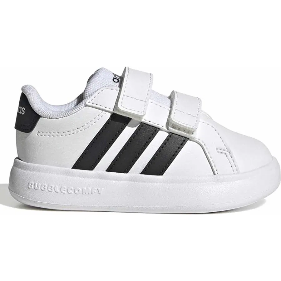 Кроссовки повседневные с ортопедической стелькой Grand Court 3.0 Bubble Cf I adidas, Черно-белый