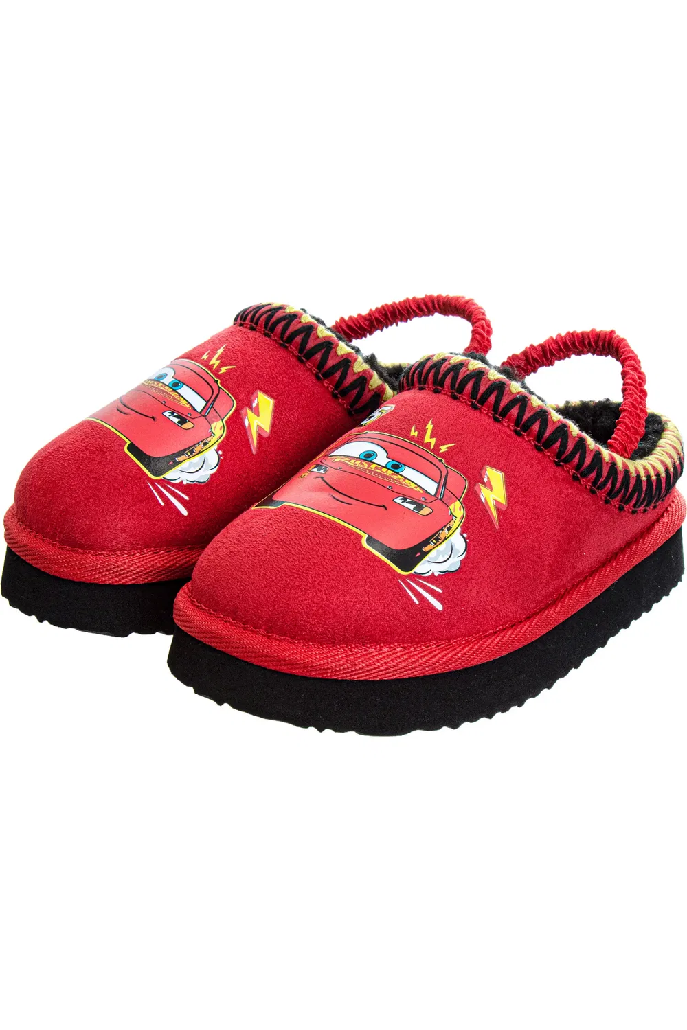 Тапочки детские с подкладкой Lightning McQueen JOSMO, красный