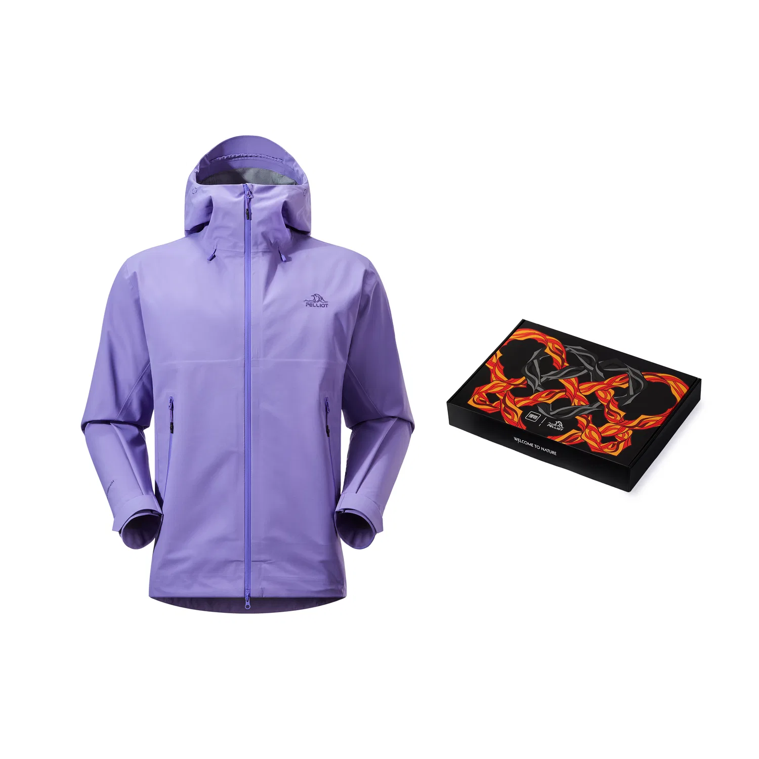 Детская ветровка для походов Rock Shell Hiking PELLIOT, Starry Sky Purple