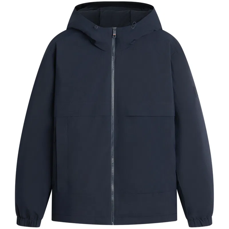Мужское пальто с капюшоном зимнее Tommy Hilfiger, Navy Blue DW5
