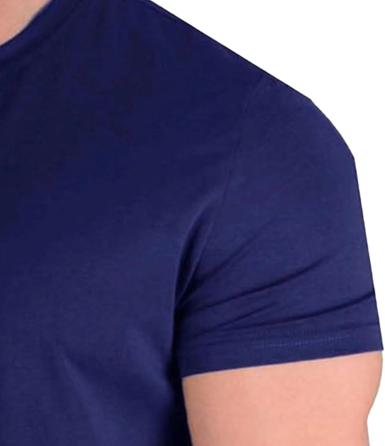 Мужская футболка с удлиненным кроем Cotton, Blue — фото 3