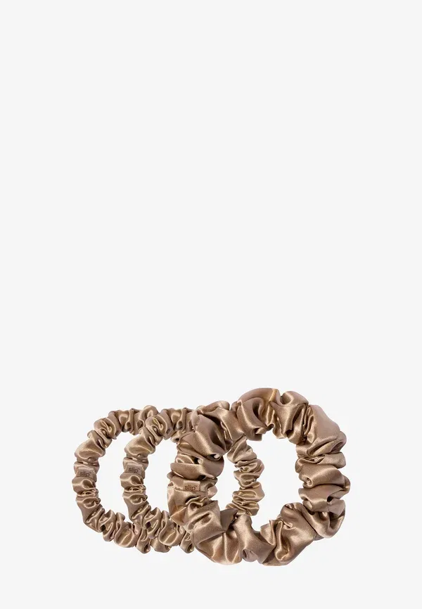 Набор резинок для волос Pure Silk Back to Basics Assorted Scrunchies Set, Slip, Light Brown