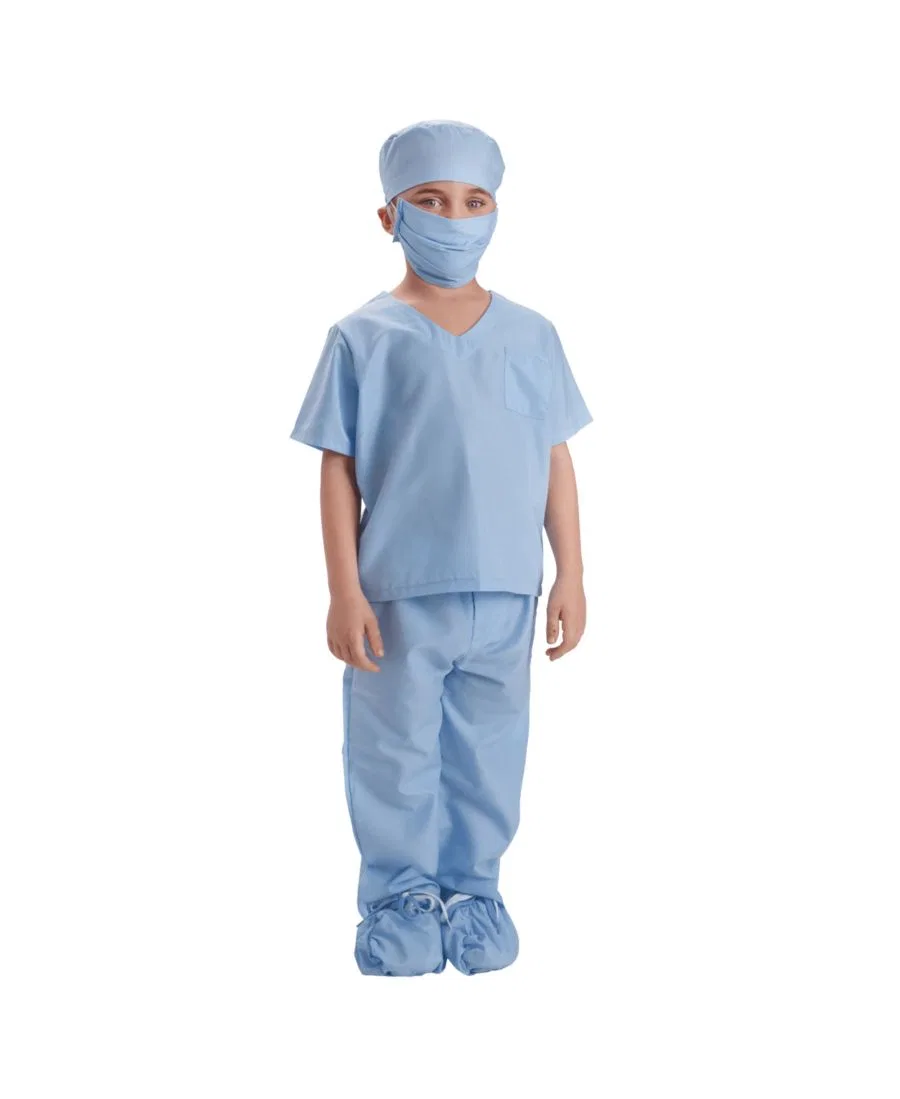 Детский костюм врача с шапочкой и маской Dress Up America, Blue
