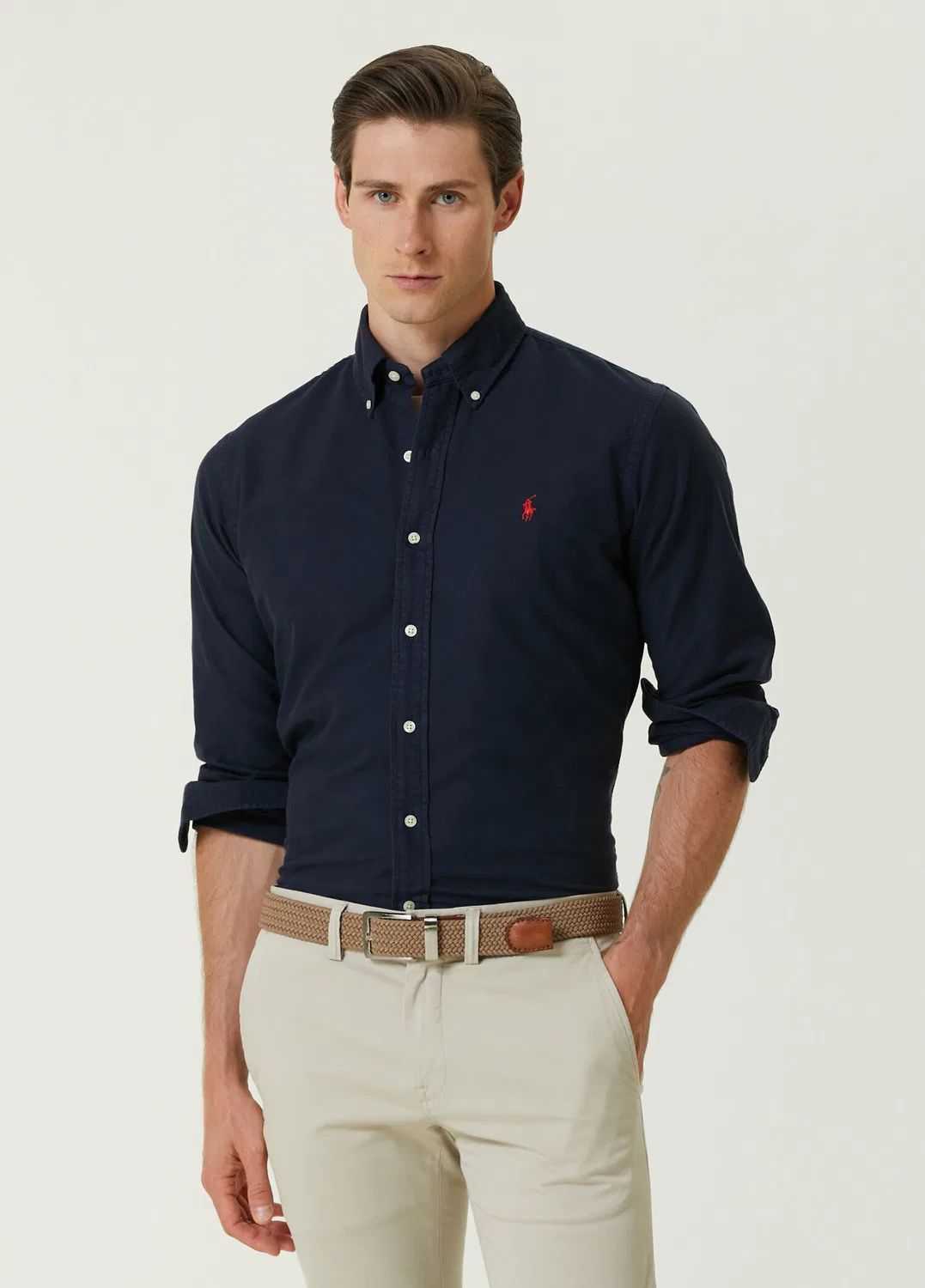 Рубашка Oxford Custom Fit Polo Ralph Lauren, lacivert
