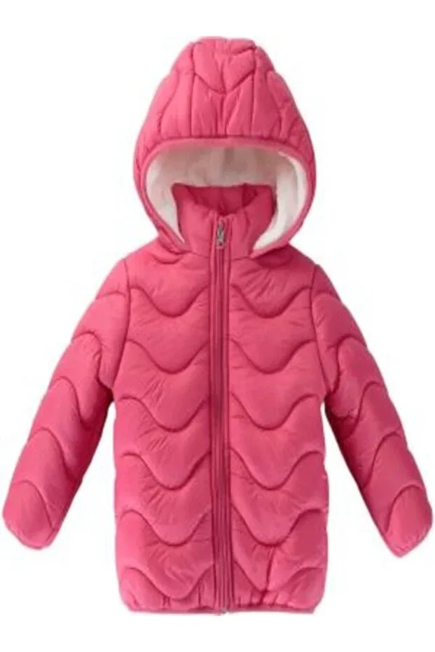 Детское пальто для девочек утепленное Larmina Butik, Pink