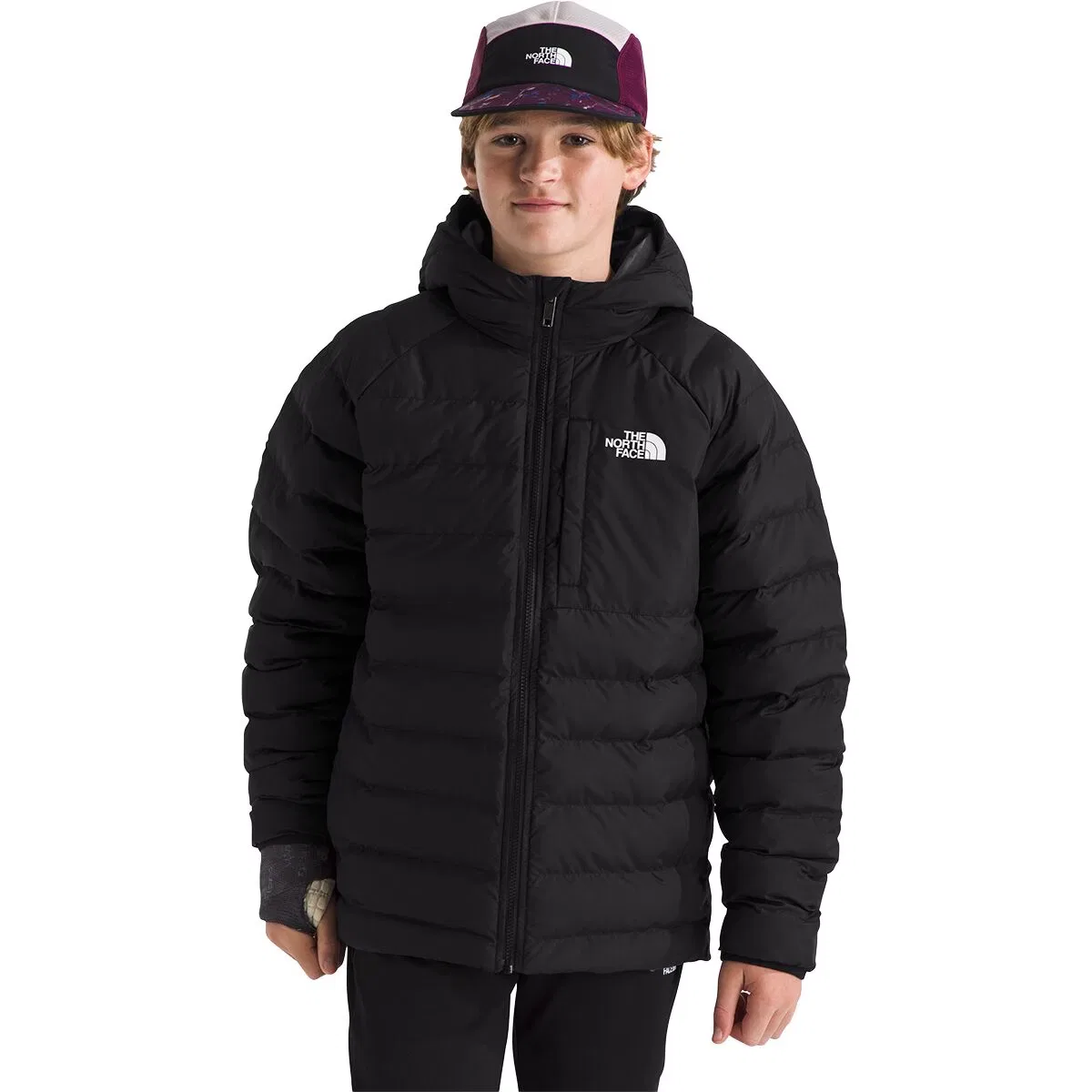 Детская куртка для мальчиков двусторонняя с капюшоном Perrito Hooded Jacket The North Face, TNF Black/Smoked Pearl