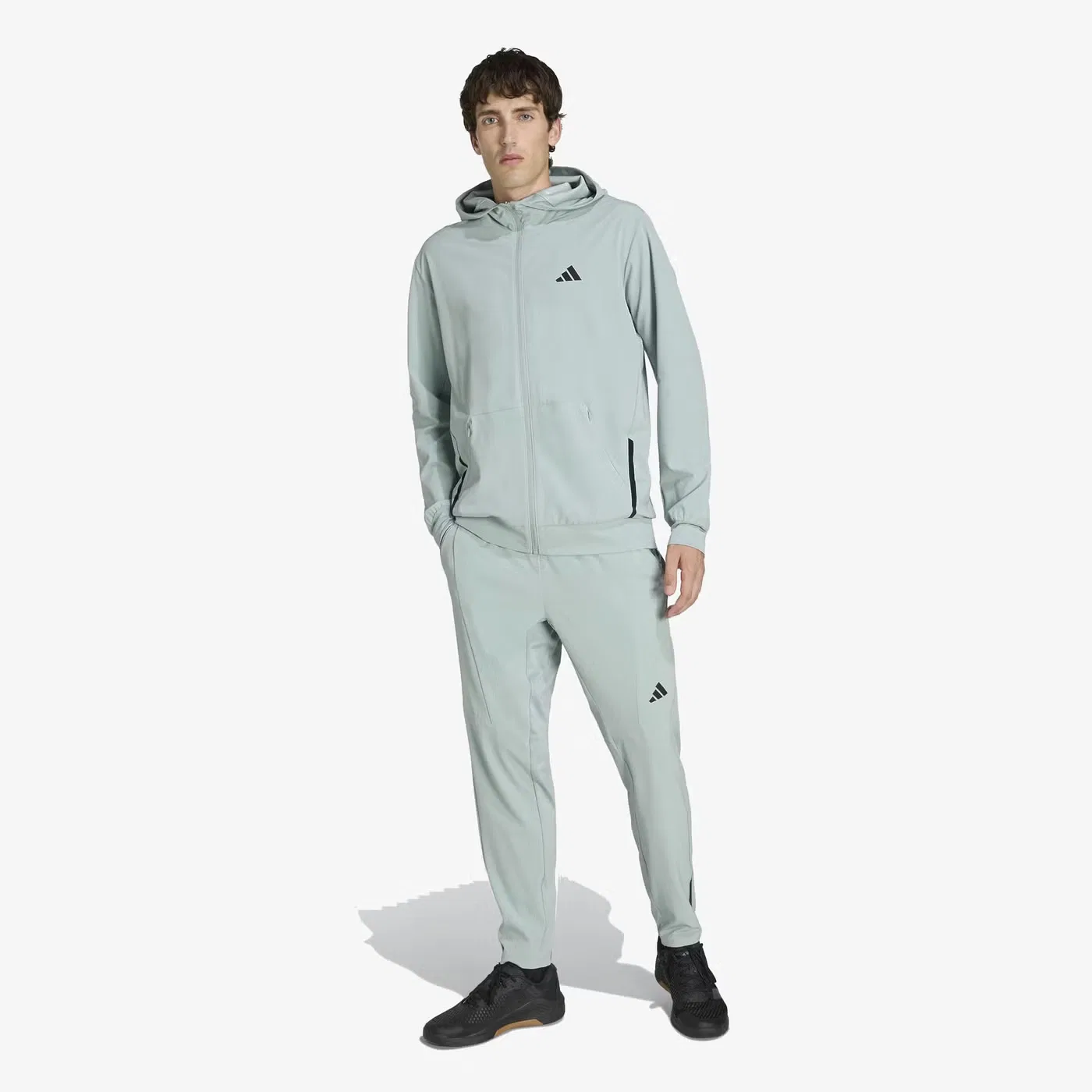 Джоггеры тренировочные с зауженным кроем D4T Adidas, шалфейный — фото 4