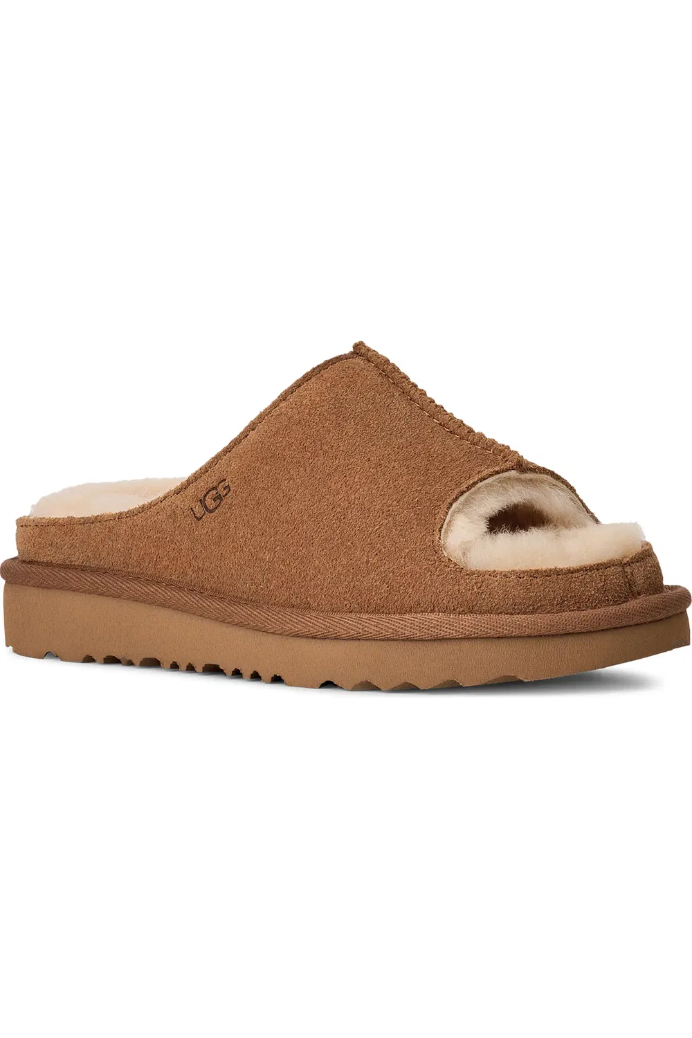 Детские сандалии тапочки с подкладкой из овчины Greenport UGG, Chestnut