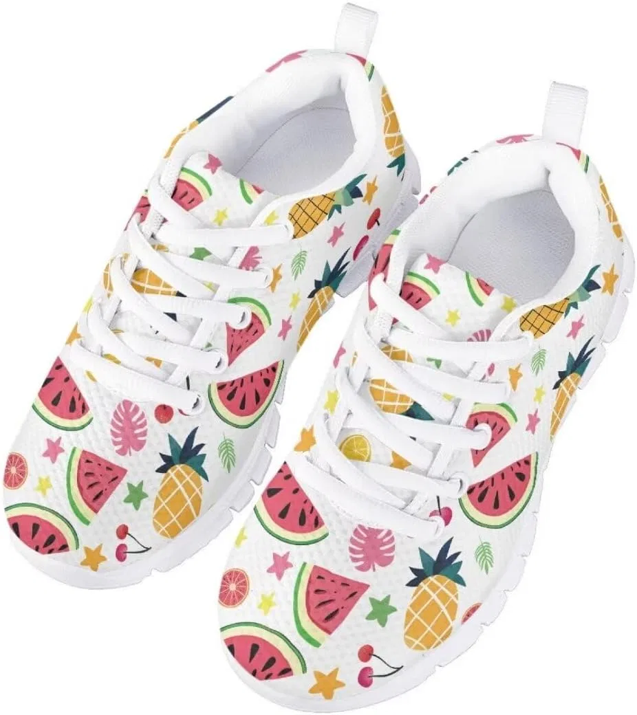 Детские кроссовки для мальчиков и девочек с дышащим верхом Pinupub, Fruits White — фото 3