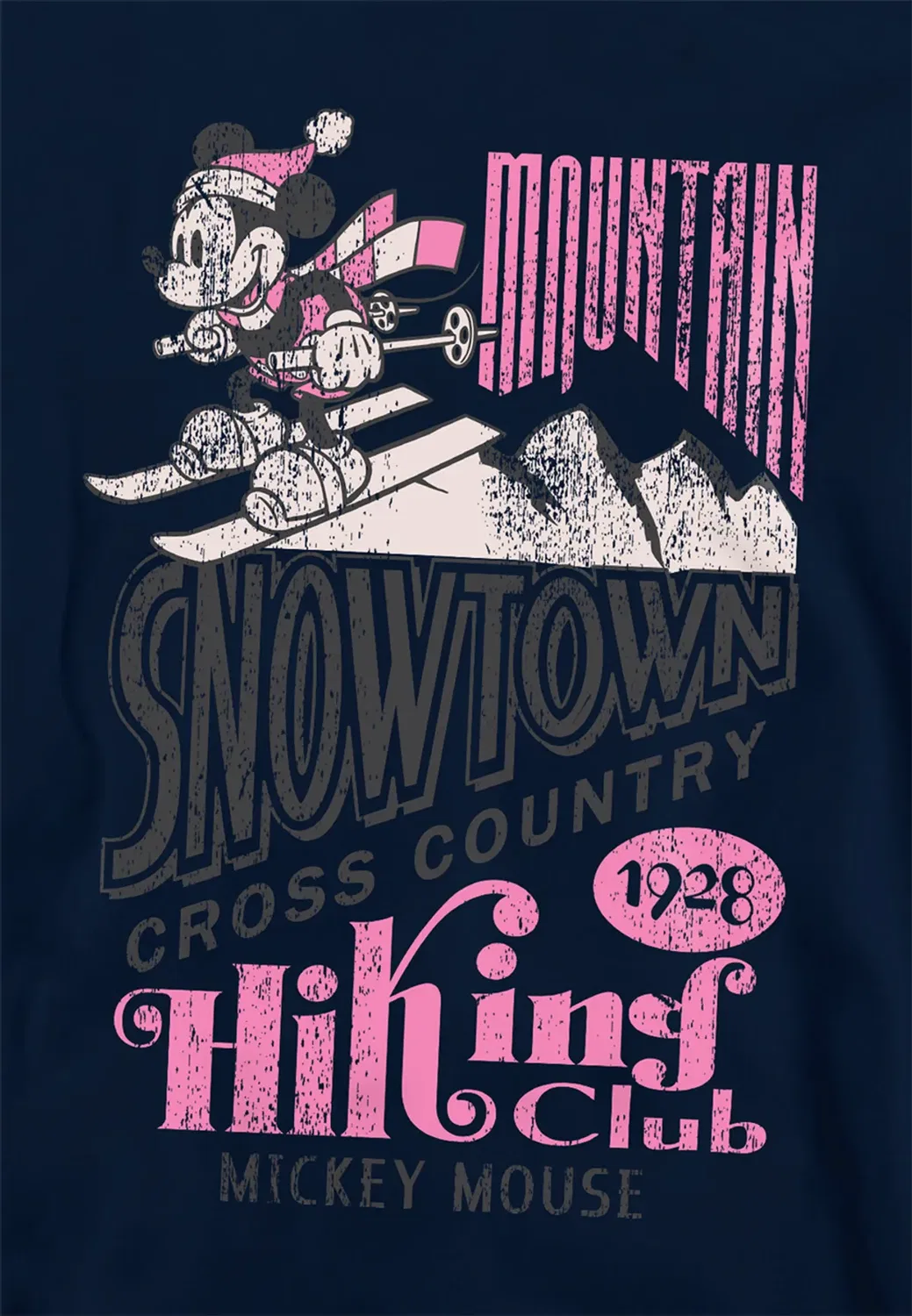 Детский свитшот Mickey Mouse Snowtown Ski с капюшоном Disney, Navy — фото 2
