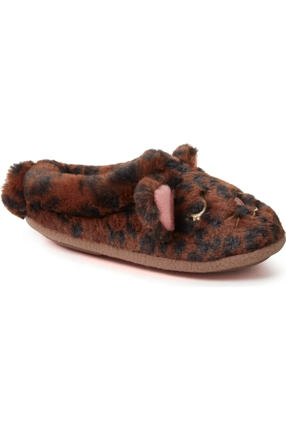 Детские тапочки-клоги с анималистичным дизайном Peyton Dearfoams, Leopard