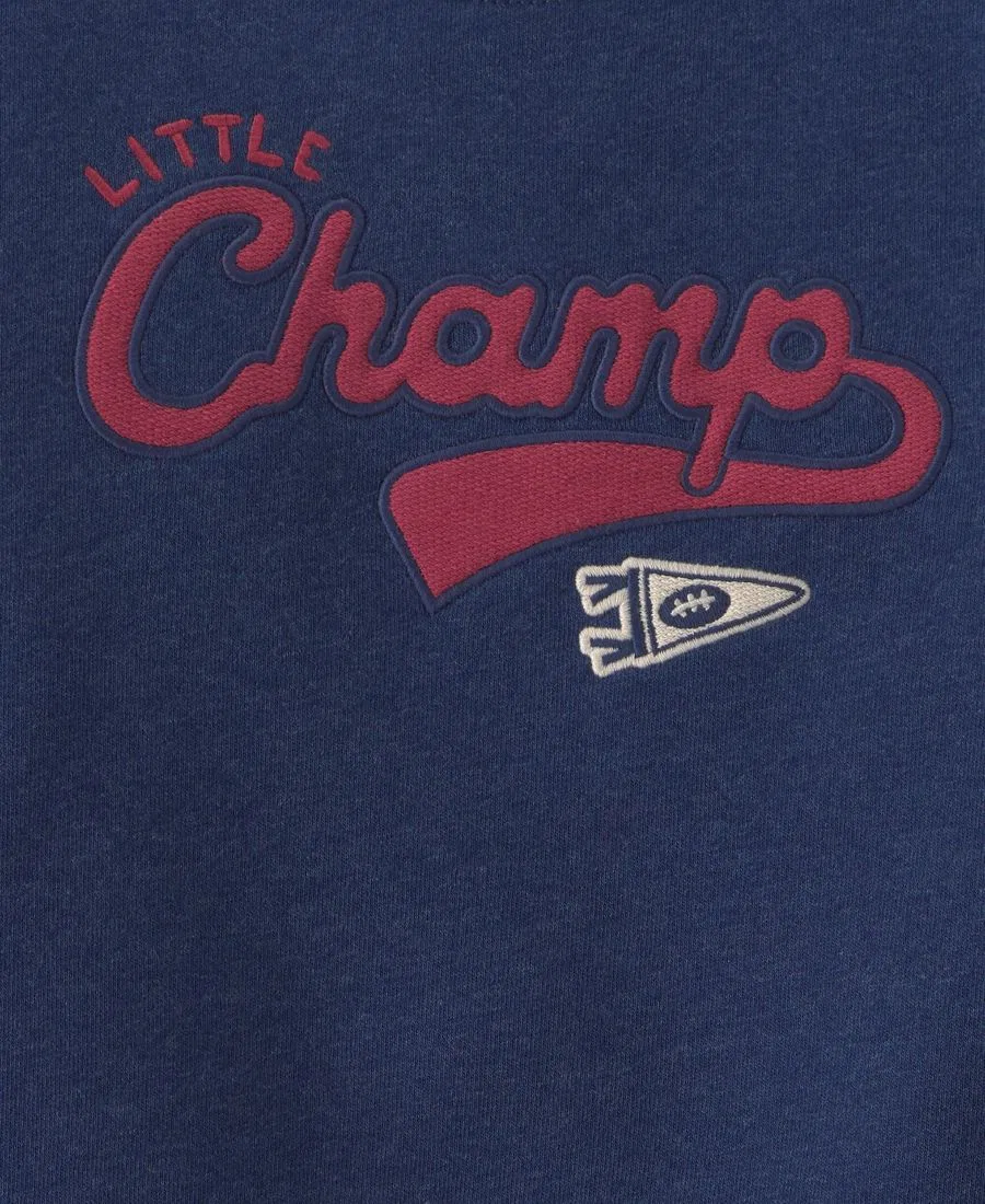 Комплект из футера с длинным рукавом Little Champ Football Carter's, Navy Blue/Gray — фото 4