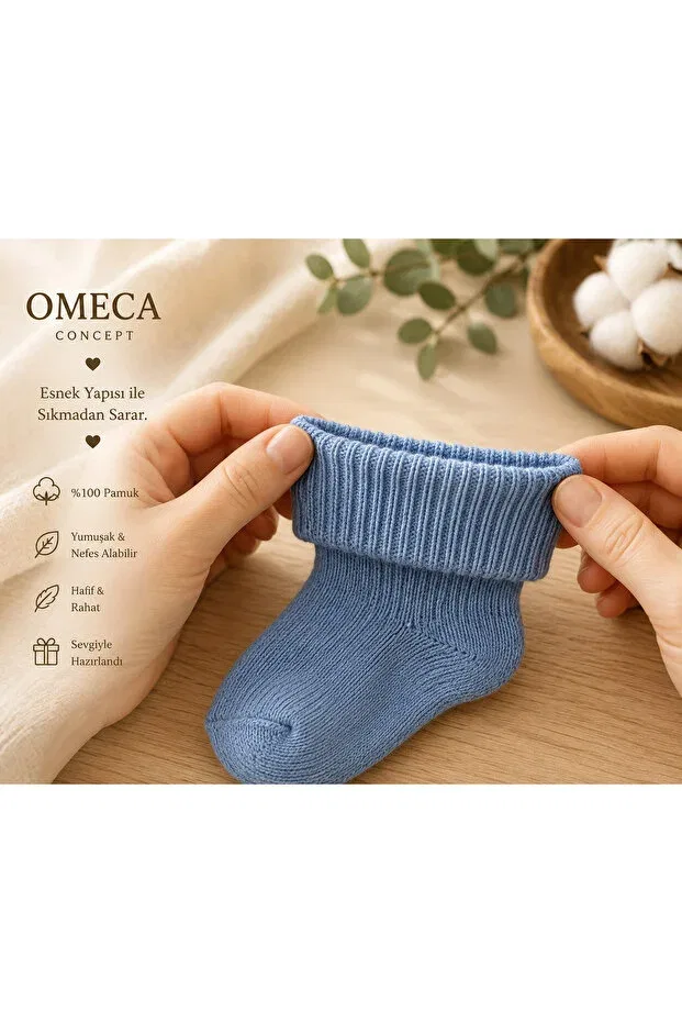 Детский комплект носков для новорожденных хлопковый Omeca Concept, Multicolor — фото 3