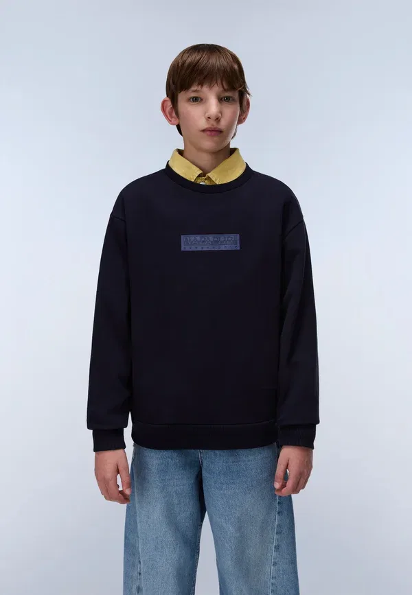 Худи с принтом Unisex Napapijri Marine, синий