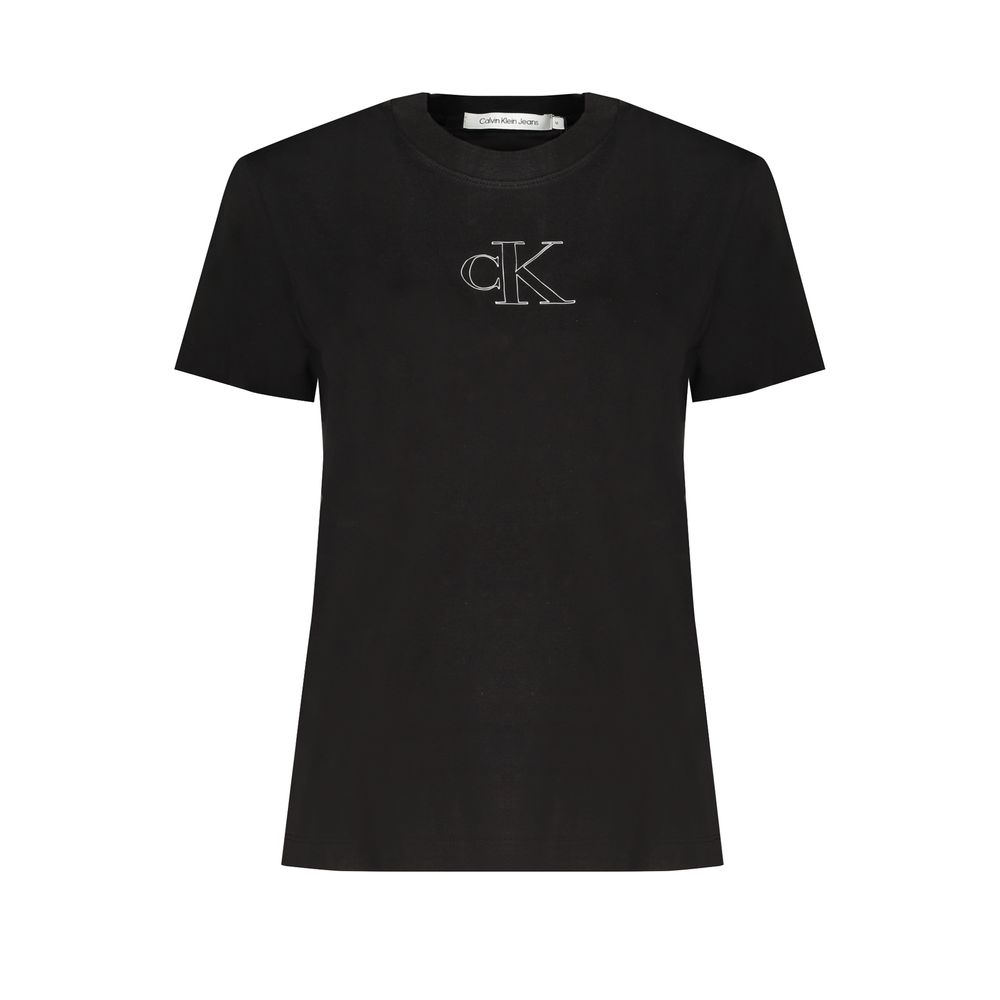 

Черные хлопковые топ и футболка Calvin Klein