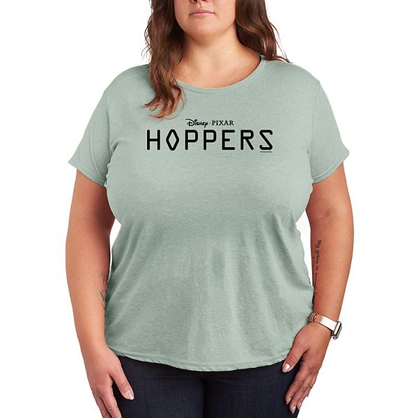 

Футболка с принтом Hoppers Logo Plus Size Disney / Pixar, Heather Sea Foam
