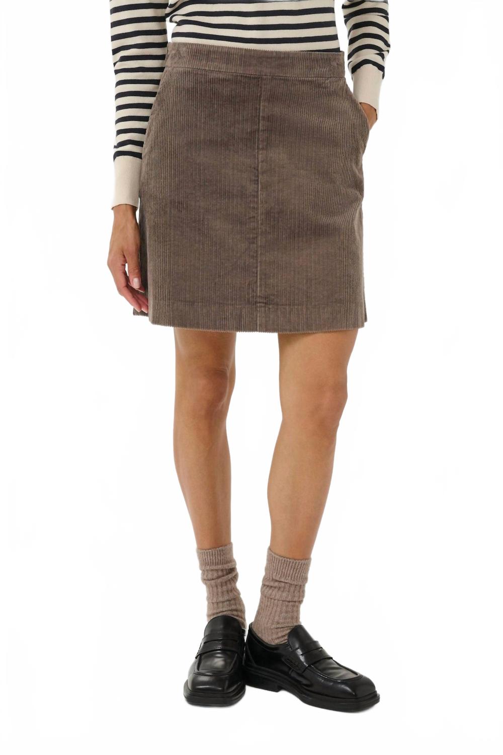 

Part Two Вельветовая мини-юбка Lings серого цвета