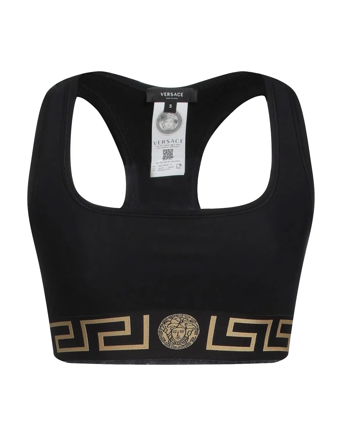 Топ спортивный VERSACE черный