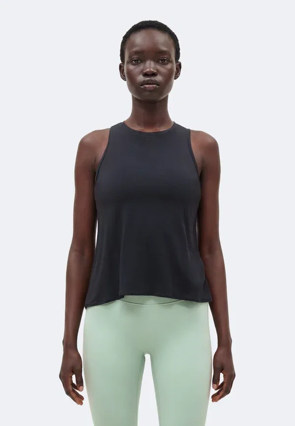 Топ Nike Performance Zenvy, черный/холодный серый