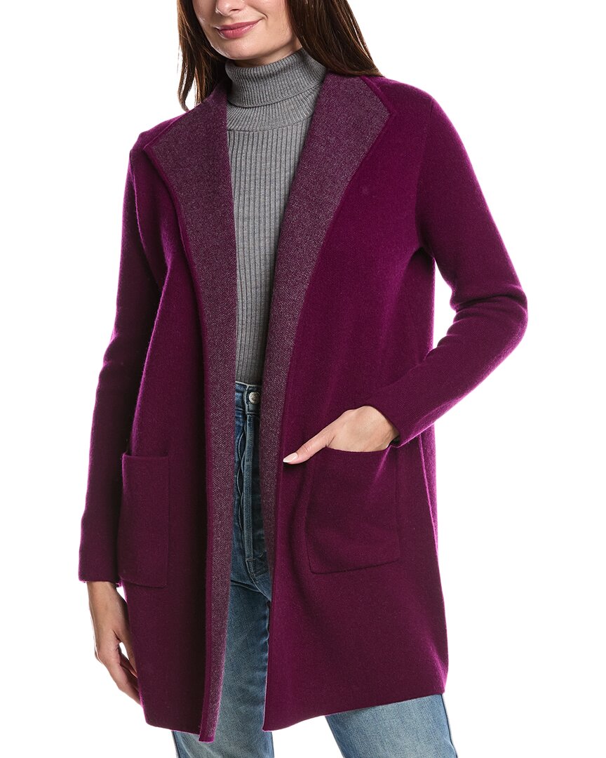 

Форте Кашемир Кардиган из двойного кашемира Forte Cashmere, фиолетовый