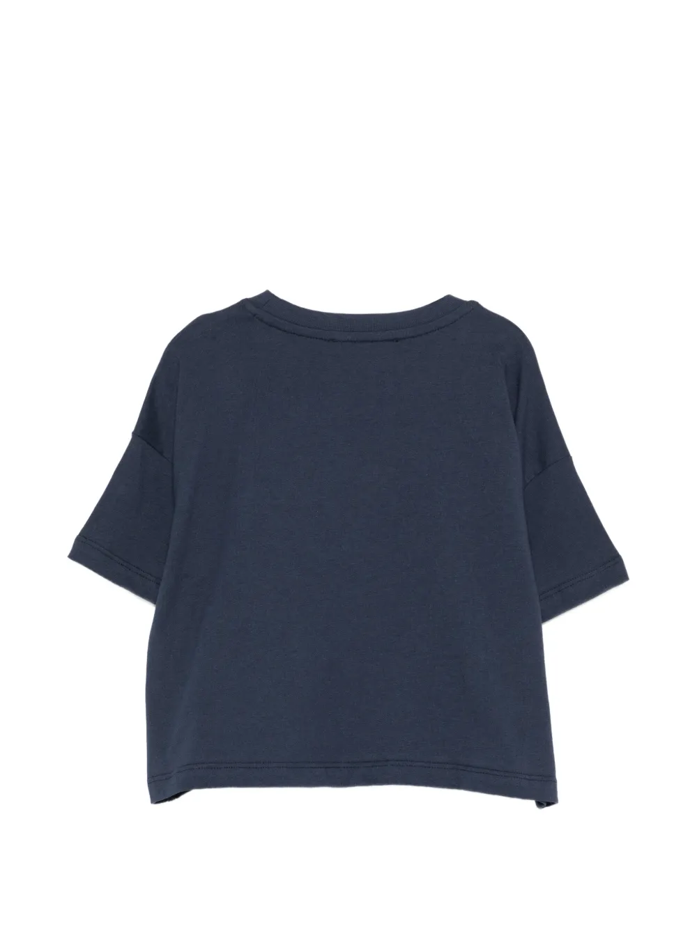 Вышитая футболка Msgm Kids, синий — фото 2