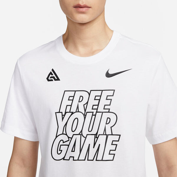 Футболка спортивная одежда свободная твоя игра футболка Nike, белый — фото 3
