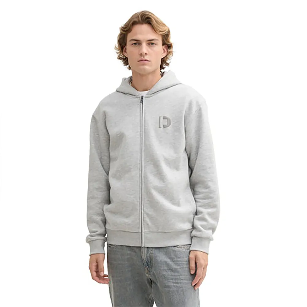 

Толстовка Tom Tailor 1043954 With Print full zip, серый