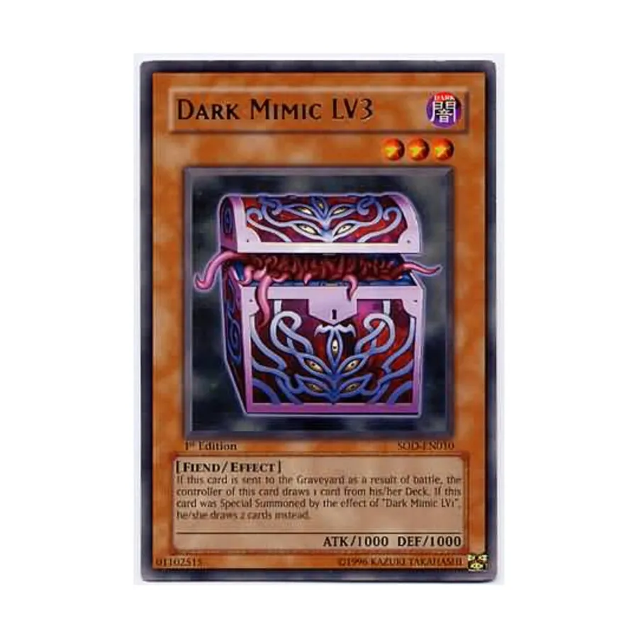 

CCG Темный Мимик LV3 (Редкий), Yu-Gi-Oh - Soul of the Duelist - Singles