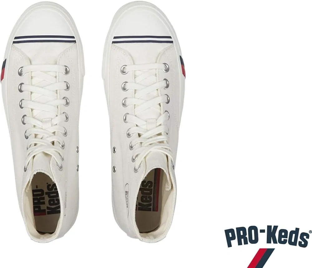 Классические парусиновые кроссовки PRO-Keds Herren Royal Hi, White — фото 3