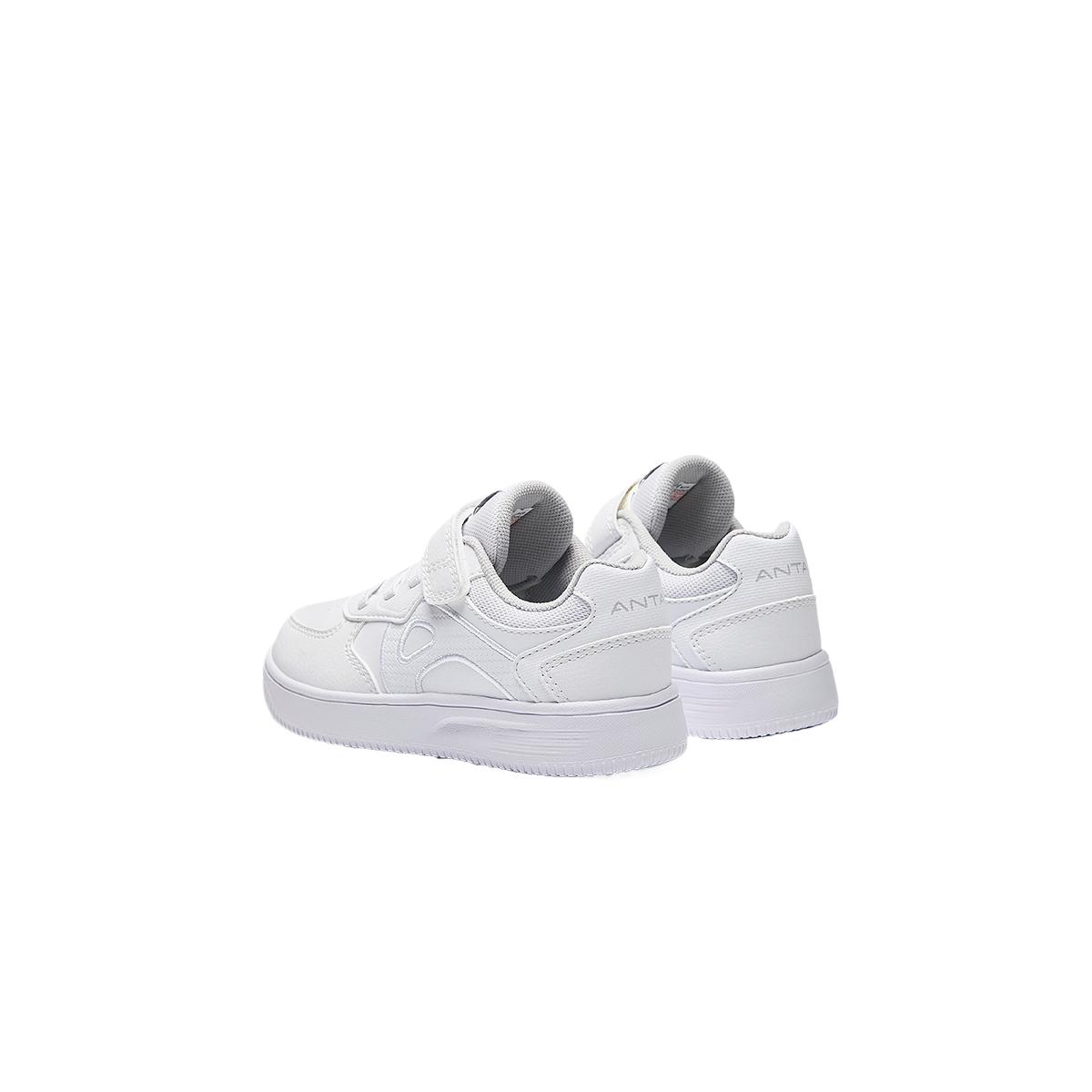 Antakids Износостойкие низкие детские скейтбординг кроссовки Anta White Kids — фото 4