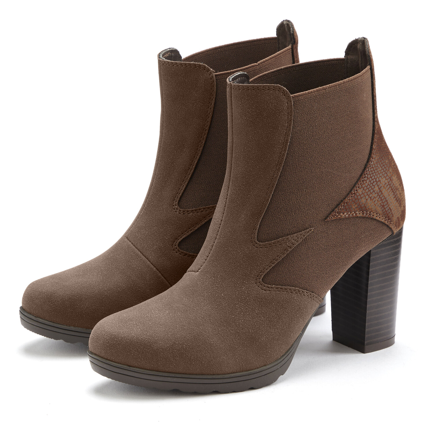 

Ботильоны LASCANA Chelseaboots, коричневый