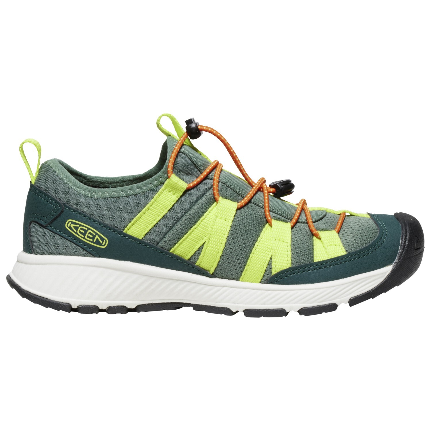 

Мультиспортивная обувь Keen Youth's Motozoa Sneaker, цвет Sea Moss/Scarlet Ibis
