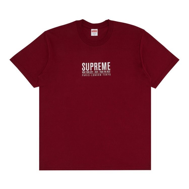 

Футболка Supreme Paris Tee, цвет Cardinal