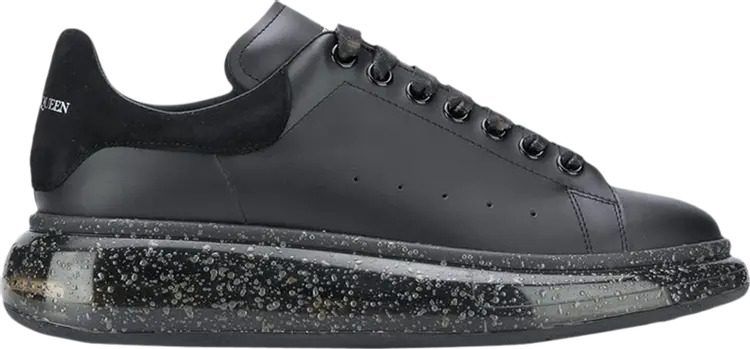 Кроссовки Alexander McQueen Wmns Oversized Sneaker 'Clear Sole - Black Grey Speckled', черный