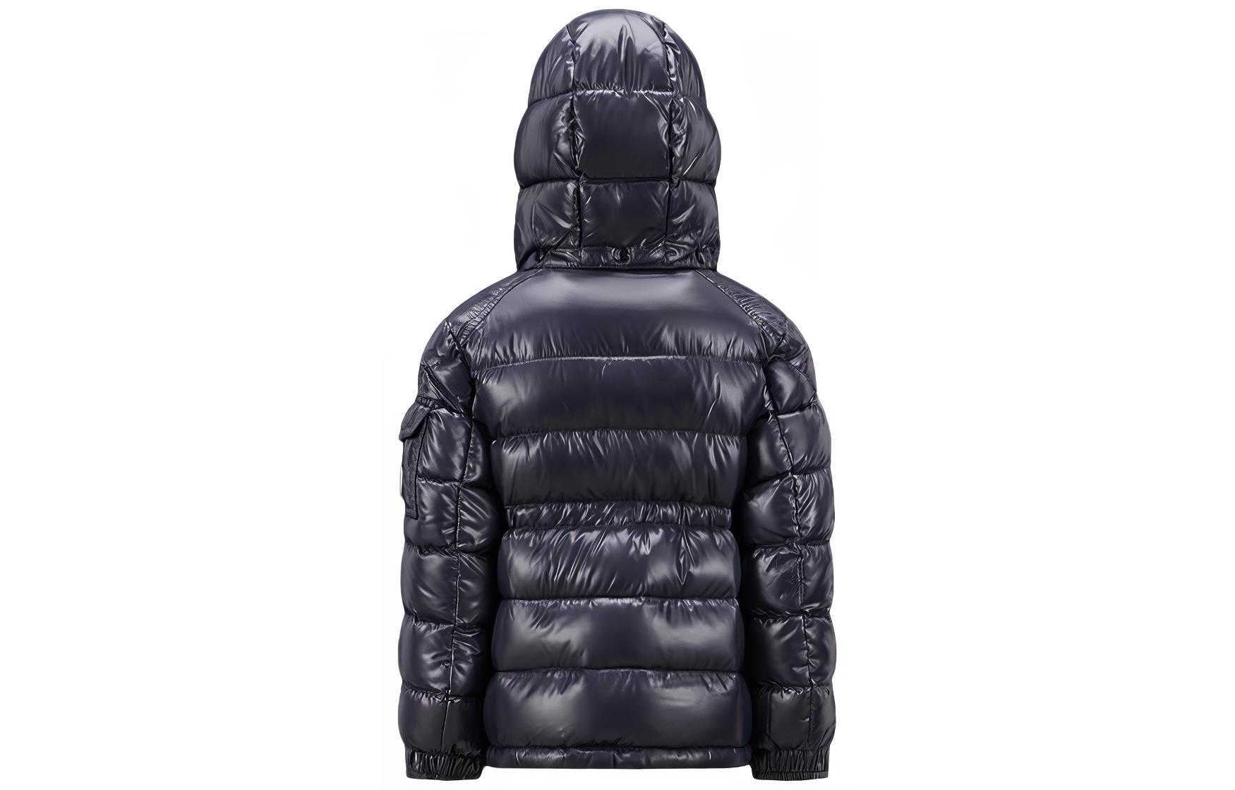 Moncler Утепленная куртка Midnight Blue для детей — фото 4