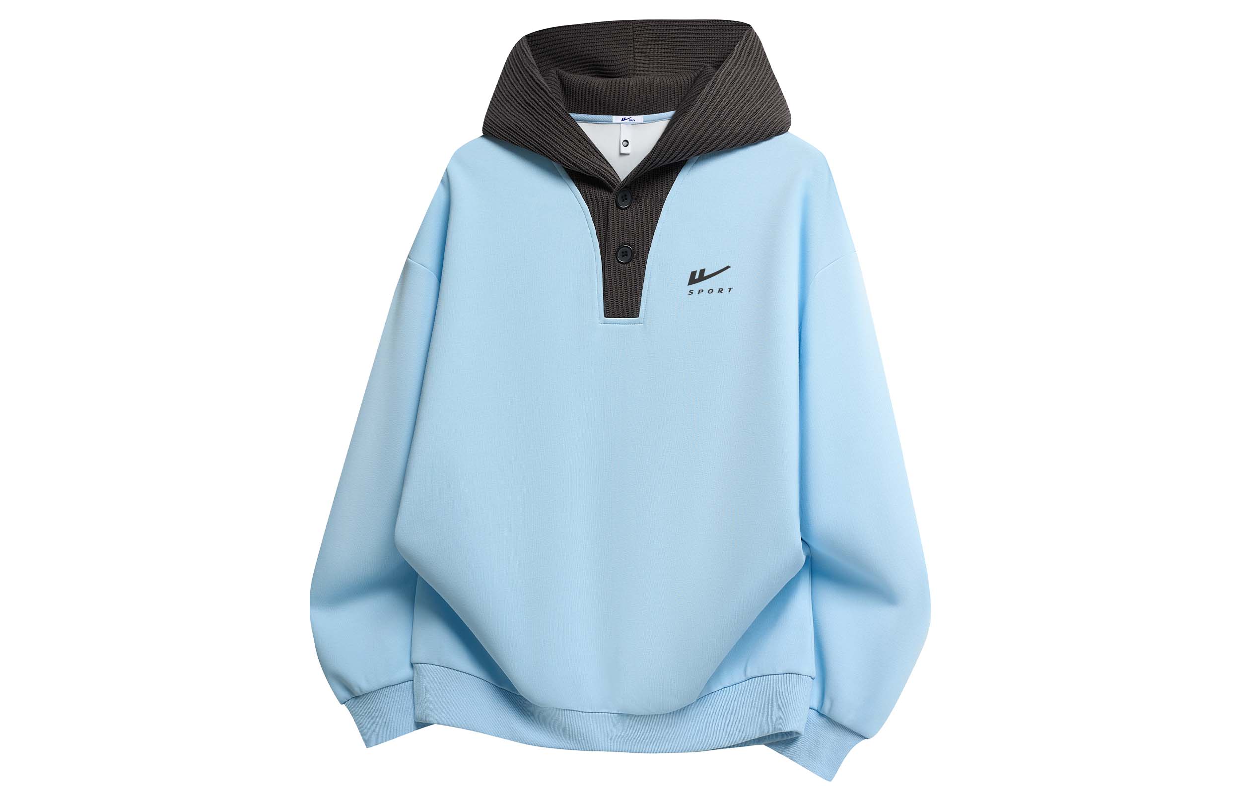 

Толстовки для женщин с капюшоном, стандартного кроя WARRIOR, светло-синий