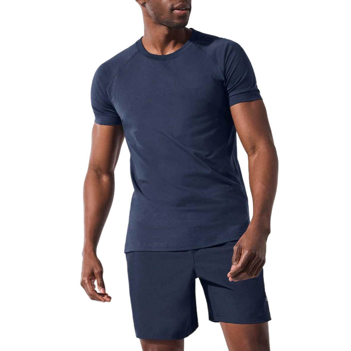 

Футболка мужская Alo Yoga, синий/темно-синий